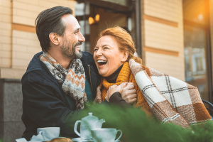 couple enjoying brunch